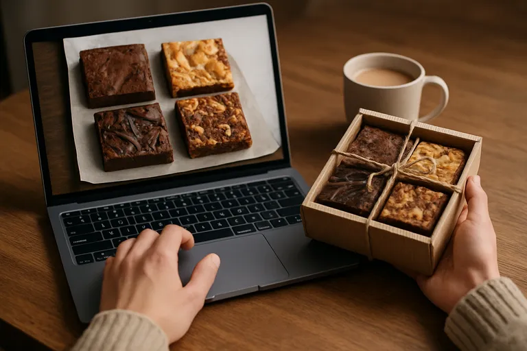 Hoe bestel je brownies voor iemand anders?